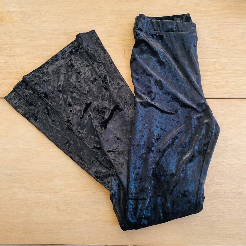 Forever 21 Flare Velvet Leggings